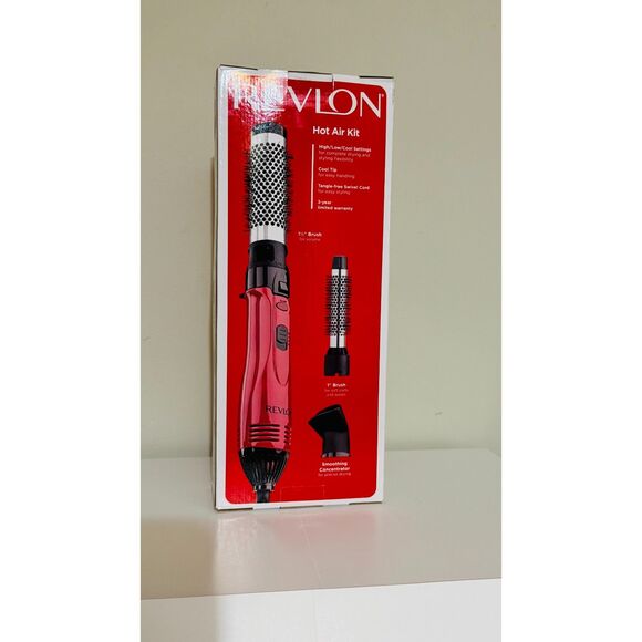 Revlon 1200W Perfect Style Hot Air Kit Style Curl and Volumize 3 Piece Ionic NIB - Picture 2 of 3